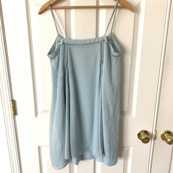 Elizabeth and James Silk Idris Dress In Sky Blue - Picture 4 of 5